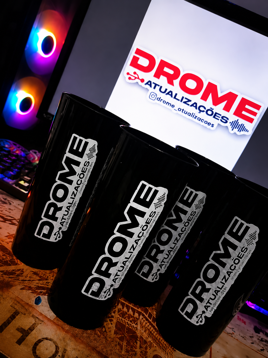 Copos personalizados DROME Atualizações
